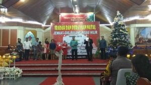 Bupati Hadiri Perayaan Natal GKE Pulang Pisau Hilir