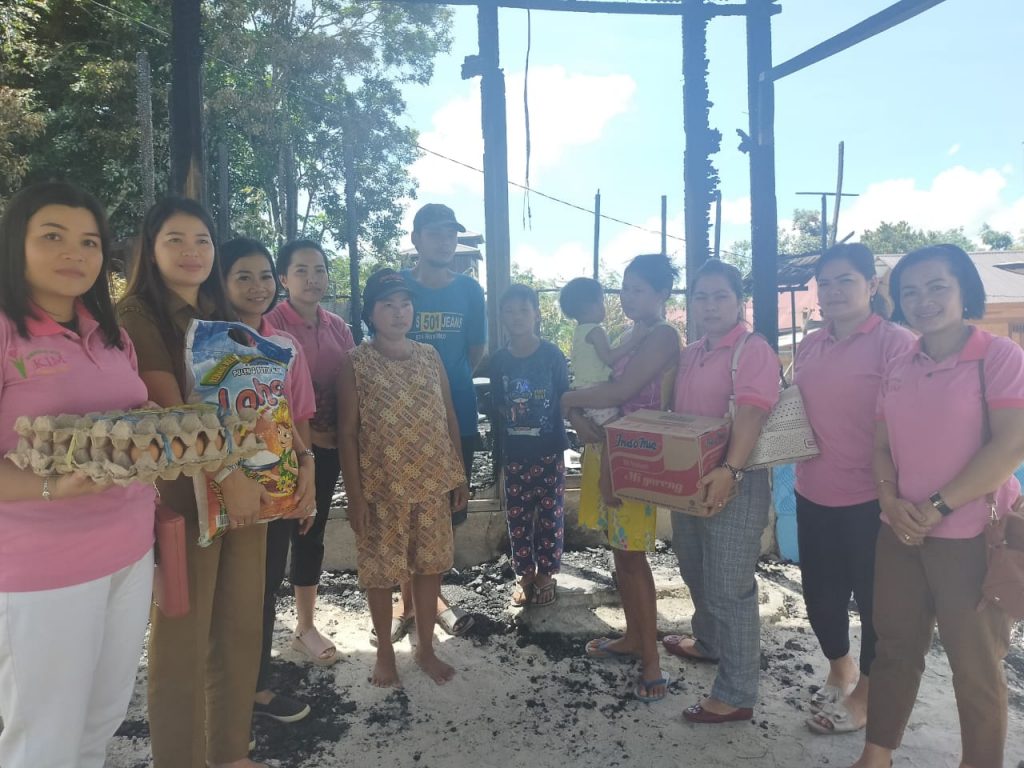 KIM Gumas bantu korban kebakaran