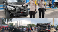 Sopir Fortuner Mabuk Miras, Tabrak 4 Kendaraan