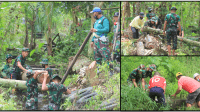 GIATKAN KEMBALI BUDAYA GOTONG ROYONG-Koramil Pahandut Intensifkan Peran Babinsa