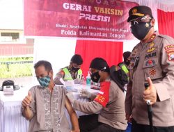 Kapolda Pantau Vaksinasi di SDN 14 Palangka Raya