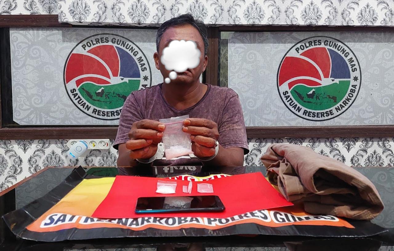 Satresnarkoba Polres Gumas Tangkap Pemilik 14 Gram Sabu Tabengan