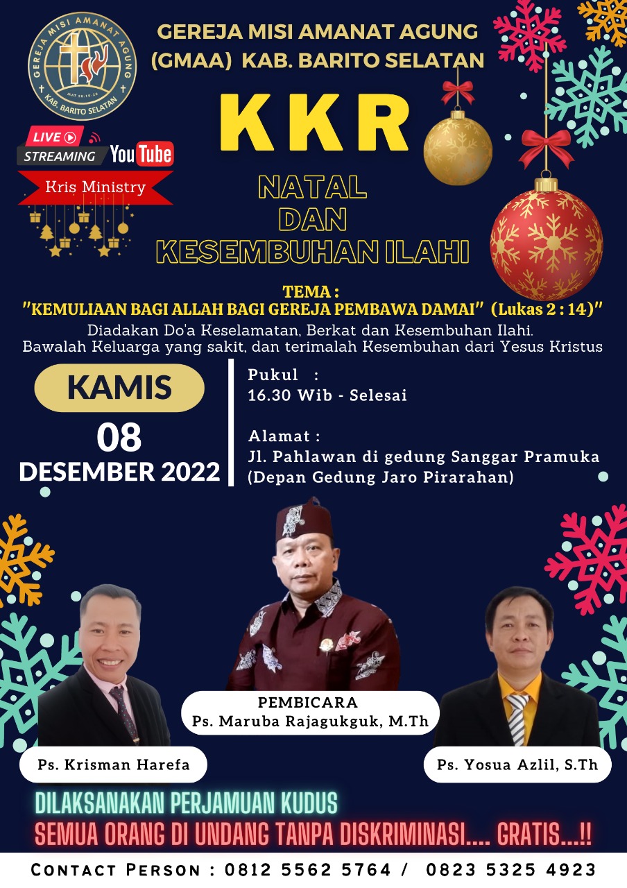 Doa Umat Natal Bersama SMPK