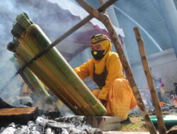 Malamang, Memasak Nasi Menggunakan Bambu