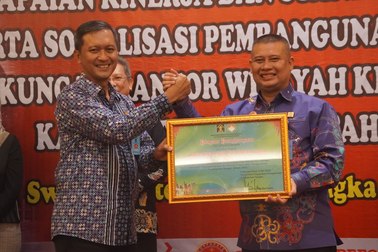 Lapas Palangka Raya Raih 3 Penghargaan Dari Kanwil Kemenkumham Kalteng ...