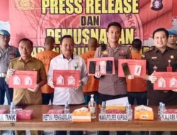 Resnarkoba Kapuas Musnahkan Barbuk Hasil Operasi Antik 2023