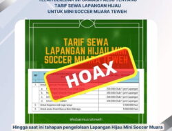 Pemkab Barut Sebut Informasi Hoaks Mini Soccer