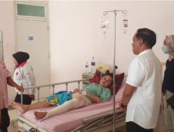 BPJS Ketenagakerjaan Sampit Kunjungi Pasien JKK di RSUD Murjani