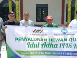 Idul Adha 1445 Hijriah, Bambu Kuning Grop Salurkan Hewan Kurban 