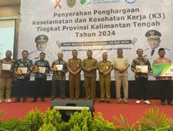 54 Perusahaan di Kalteng Terima Penghargaan K3