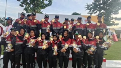 Akhirnya, Drumband Emas Pertama Kalteng di PON XXI