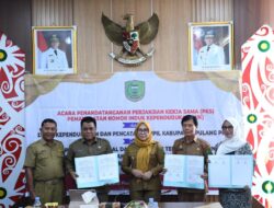 Pj Bupati Saksikan Penandatanganan PKS 3 OPD