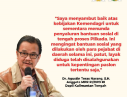 Apresiasi Keputusan Mendagri Hentikan Bansos