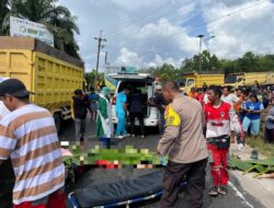 Kakak, Adik dan Anak Tewas Tabrak Truck di Jalan Mahir Mahar