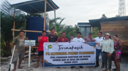 Program CSR PT Industrial Forest Plantation (IFP) Serahkan Bantuan Sumur Bor 3 Titik dan Panel Surya untuk Warga Desa Sei Gawing